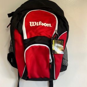 Wilson youth Baseball BACKPACK red and black color brand new with tag